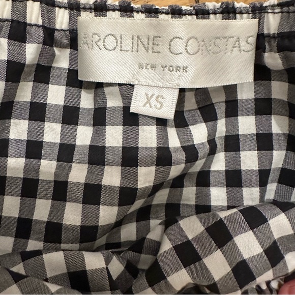 Caroline Constas strapless gingham ruffle top - Picture 4 of 4